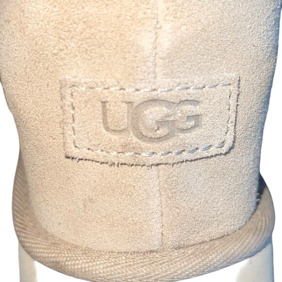 UGG Suede Clog Platform Mules Goldenstar Sand - Picture 8 of 11